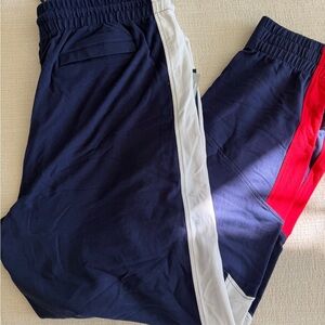 Filas Women Navy and Red Track Pants